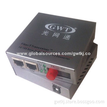 100M single fiber media converter, 2 RJ45, FC/SC/LC/ST optical port